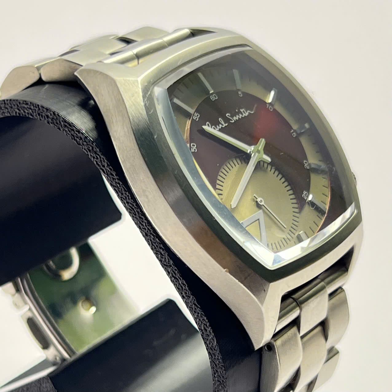 Đồng hồ nam dây thép Paul Smith 1045-T011535 chính hãng nhật bản, Form vuông vintage, độ mới cao