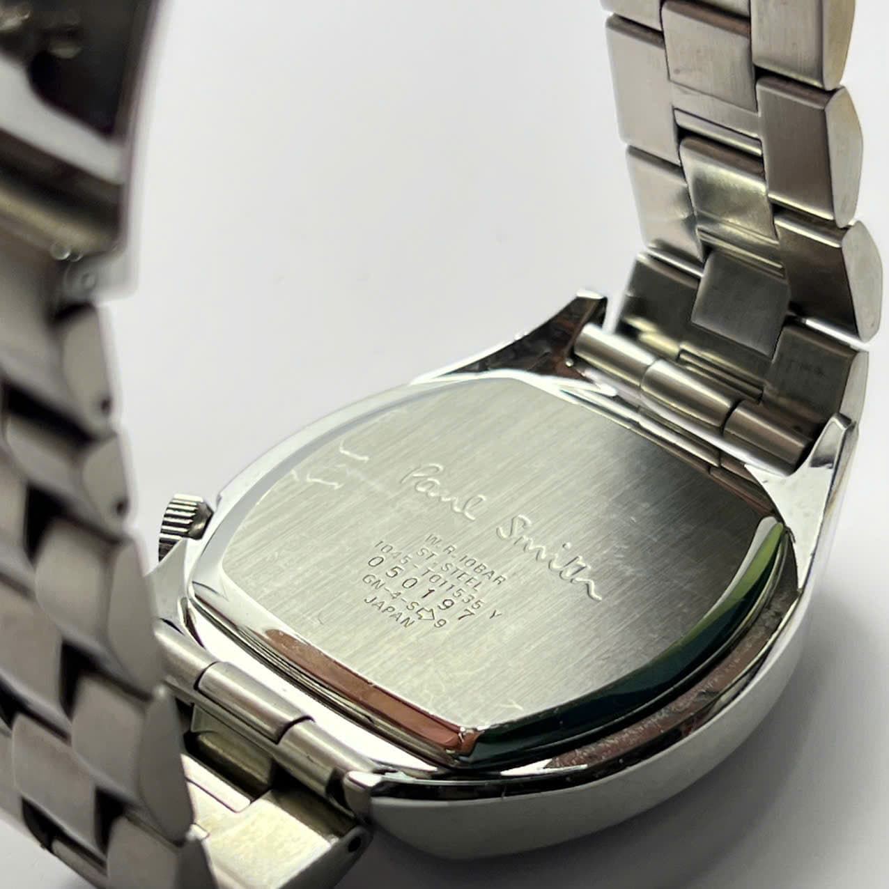 Đồng hồ nam dây thép Paul Smith 1045-T011535 chính hãng nhật bản, Form vuông vintage, độ mới cao