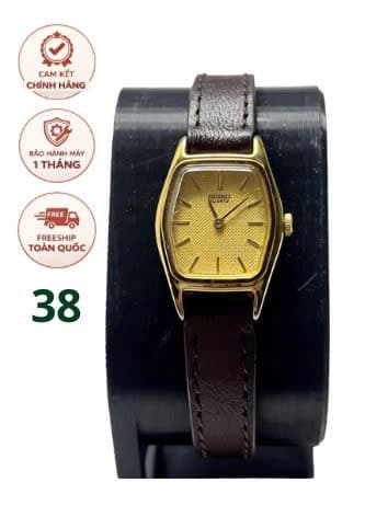 Đồng hồ nữ Seiko vintage mặt champagne cổ điển size nhỏ thanh lịch, độ mới cao