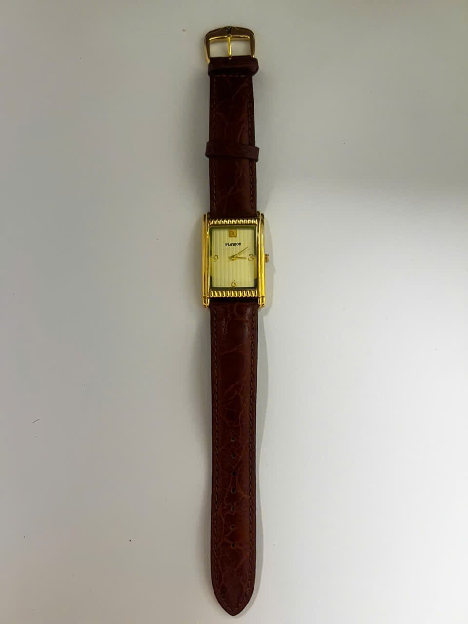 Đồng hồ nữ Playboy mặt vuông cổ điển, phong cách vintage thanh lịch, độ mới cao
