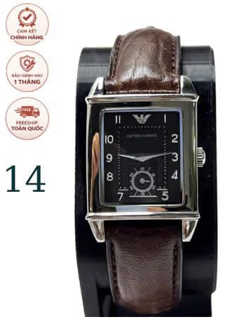 Đồng hồ Armani dáng tank, độ mới cao, đồng hồ 2hand chính hãng