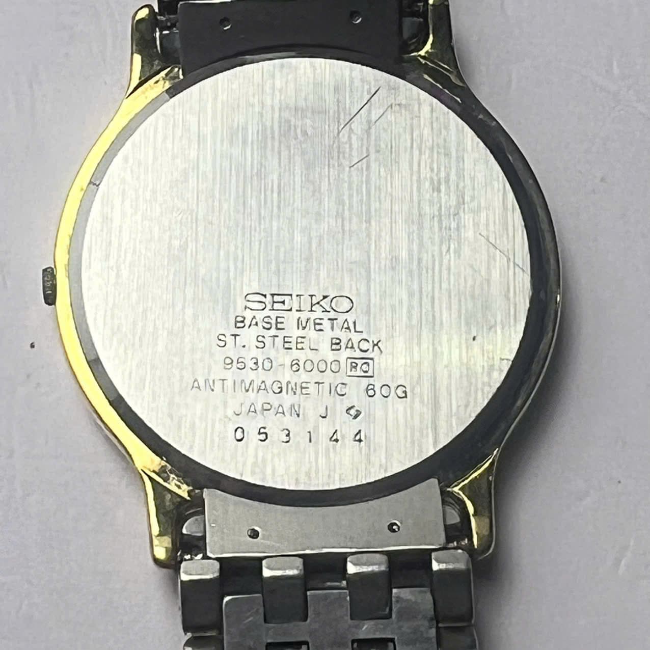 Đồng hồ Seiko Dolce vintage máy pin chính hãng nhật bản, mạ vàng siêu mỏng
