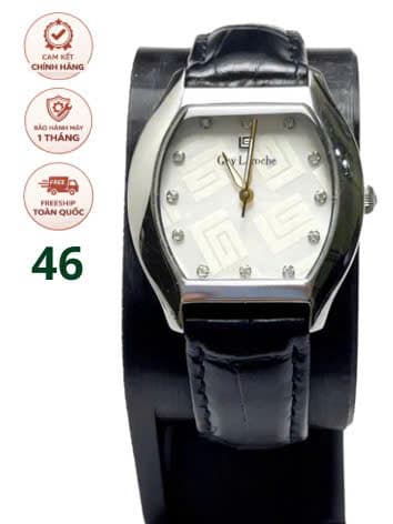 Đồng hồ Guy Laroche máy pin, thời trang pháp, mặt đính đá, đồng hồ 2hand độ mới cao dây khóa nguyên zin