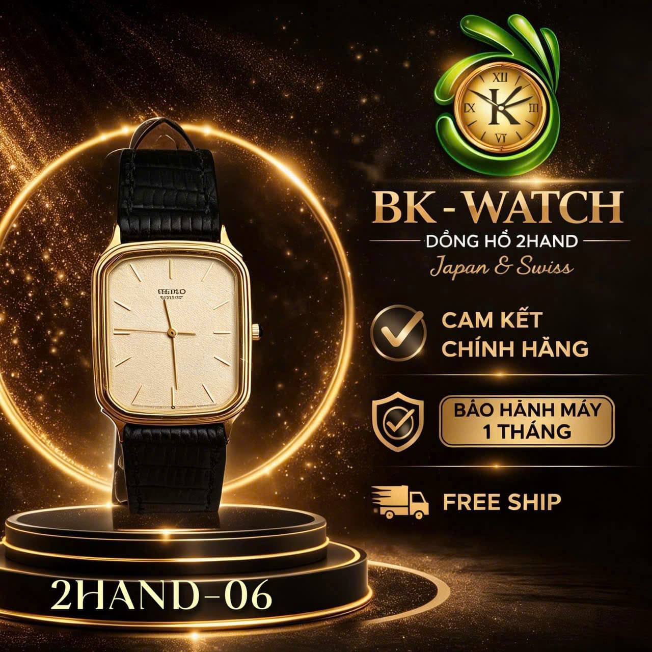 Đồng hồ nam Seiko siêu mỏng, máy nhật cao cấp, độ mới cao