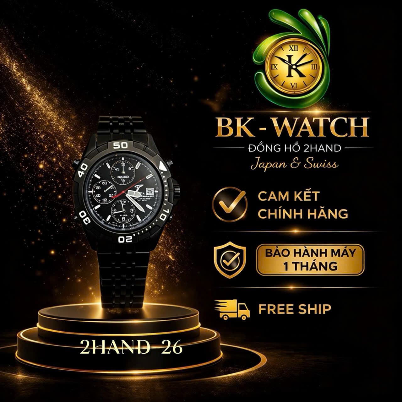Đồng hồ nam Seiko chronograph Toyota, bản limited kỷ niệm đội đua Toyota siêu vip