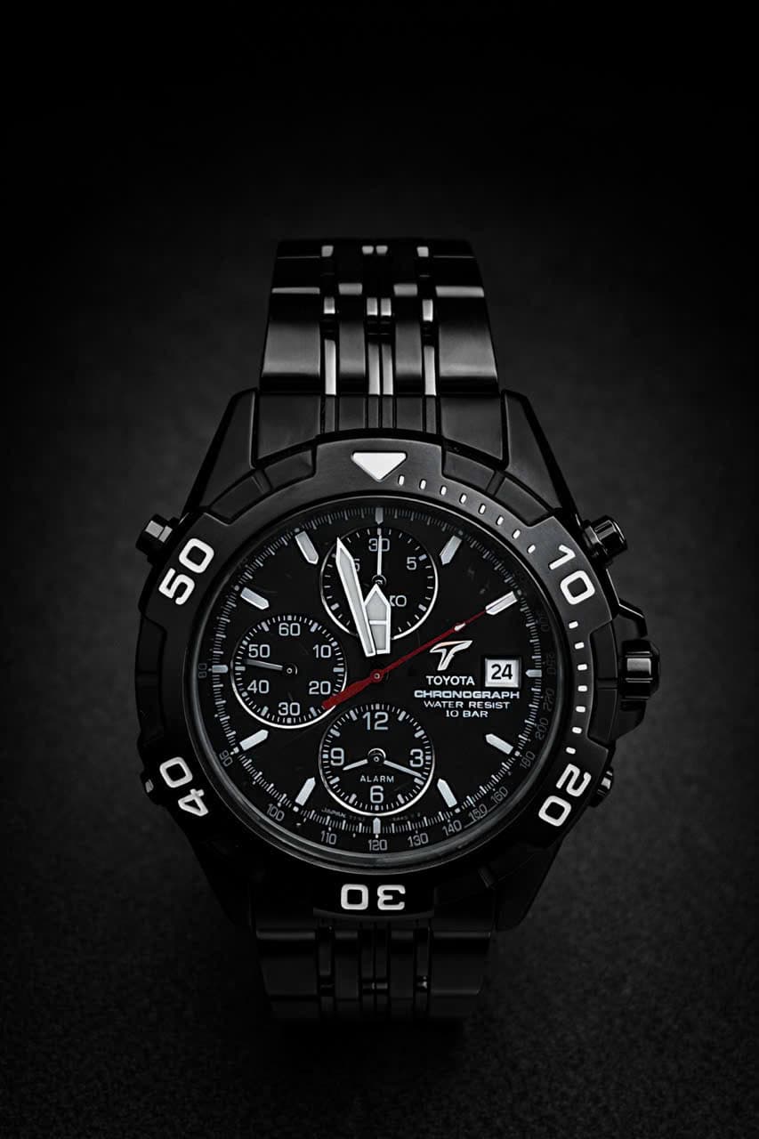 Đồng hồ nam Seiko chronograph Toyota, bản limited kỷ niệm đội đua Toyota siêu vip