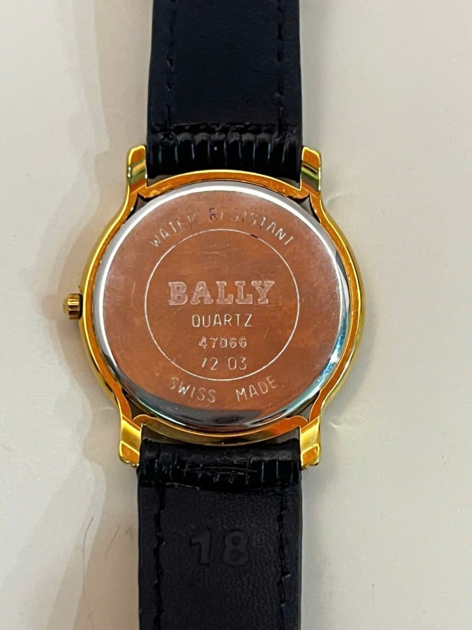Đồng hồ Bally mặt trắng cổ điển dây da chính hãng thụy sĩ, độ mới cao, bảo hành máy 1 tháng