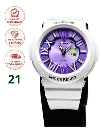Đồng hồ Casio baby-g mặt tím độ mới cao chính hãng nhật bản