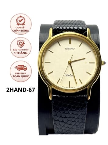 Đồng hồ Citizen Quartz vintage dáng tank vuông, mặt linen sọc sang trọng, chính hãng nhật, độ mới cao