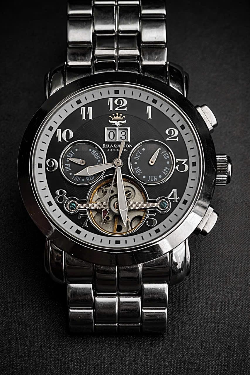 Đồng hồ nam J.Harrison automatic mới 99%, chính hãng nhật bản, bản hành máy 1 tháng