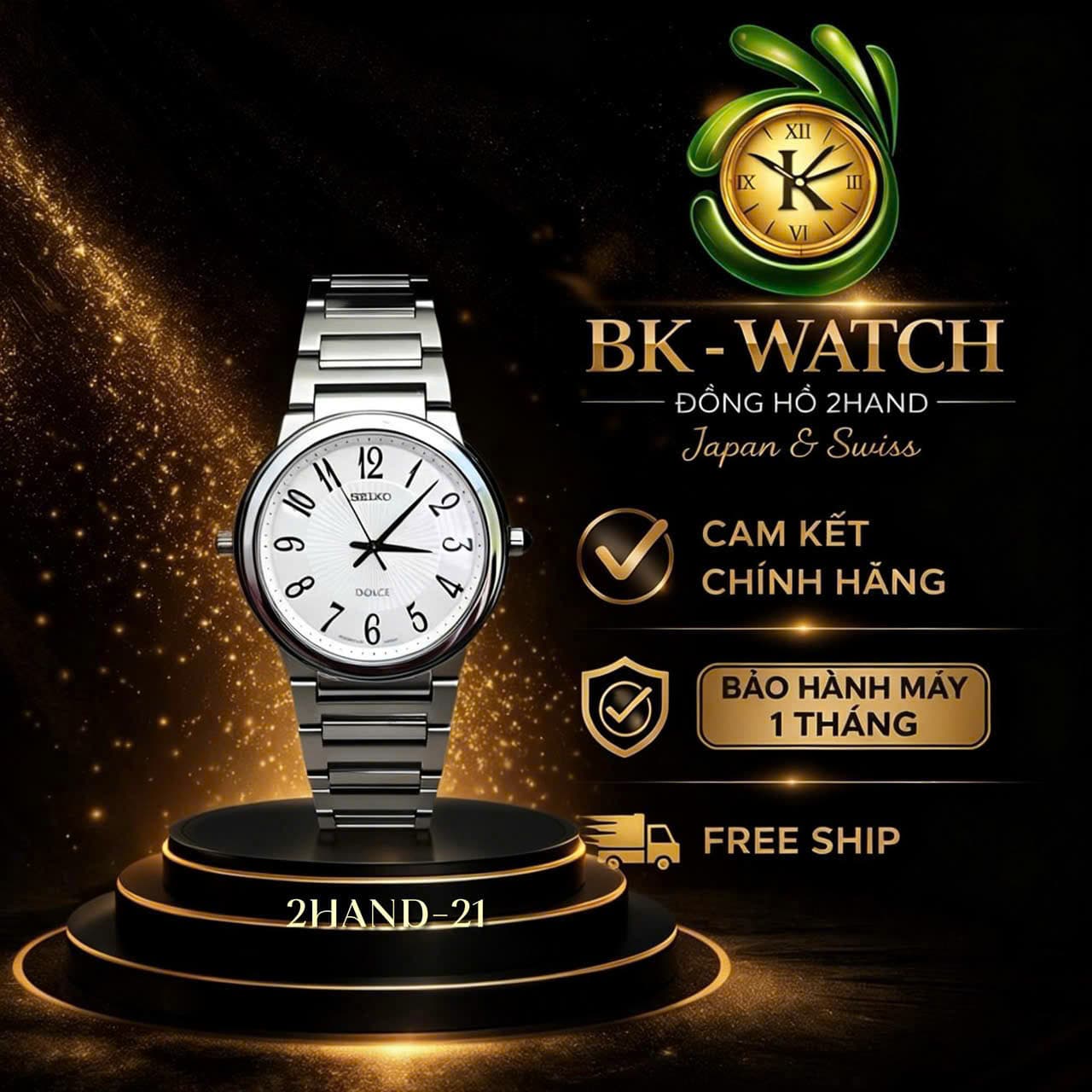 Đồng hồ nam Seiko Dolce chính hãng nhật, phong cách cổ điển, độ mới cao
