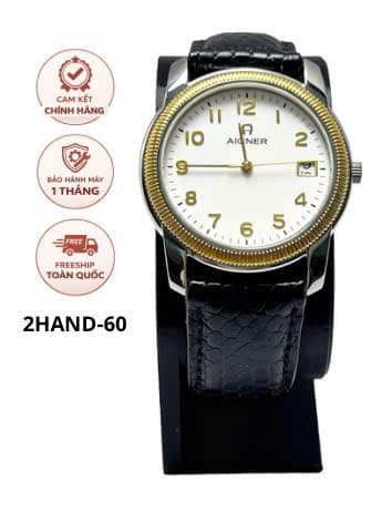 Đồng hồ Aigner Milano chính hãng thụy sỹ, máy pin, mạ vàng, phong cách cổ điển, độ mới cao