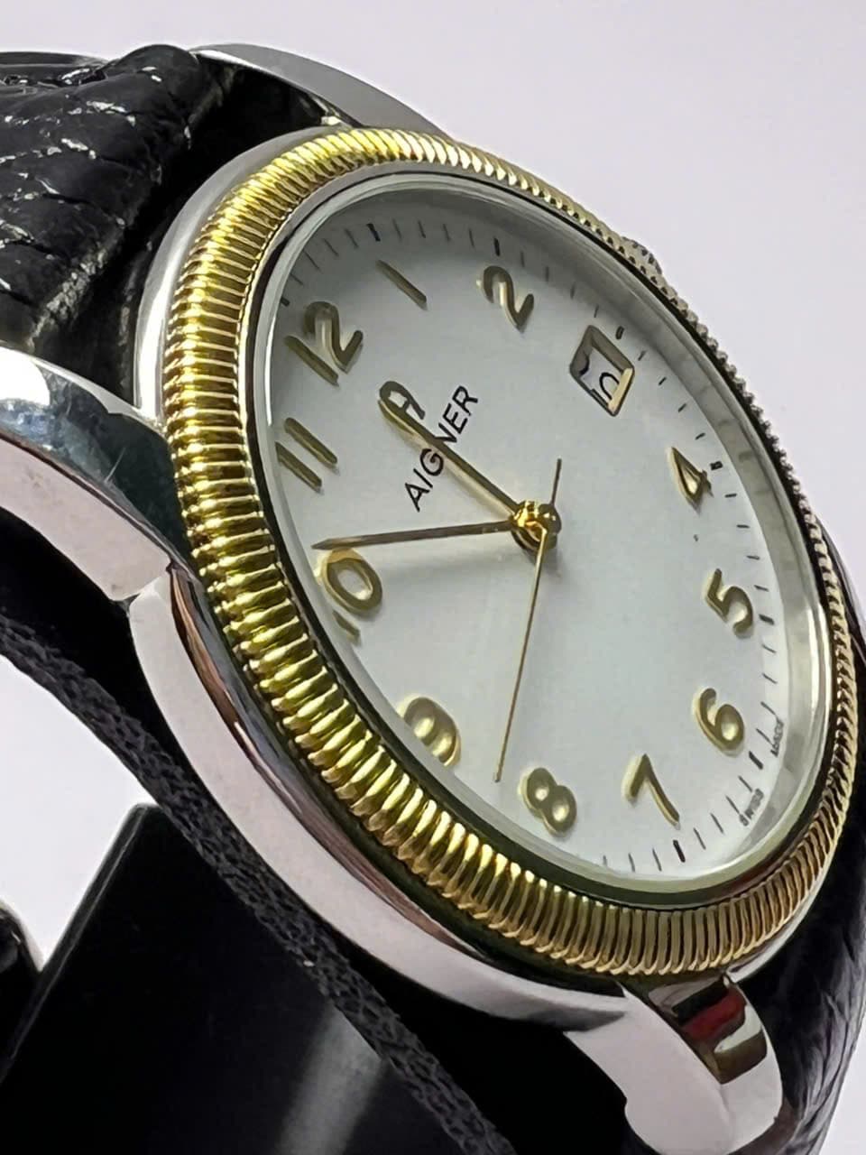 Đồng hồ Aigner Milano chính hãng thụy sỹ, máy pin, mạ vàng, phong cách cổ điển, độ mới cao