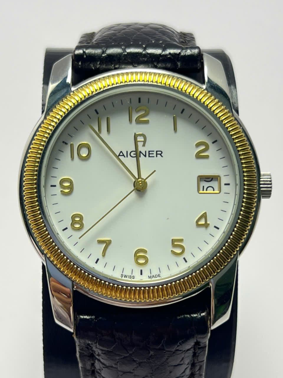 Đồng hồ Aigner Milano chính hãng thụy sỹ, máy pin, mạ vàng, phong cách cổ điển, độ mới cao