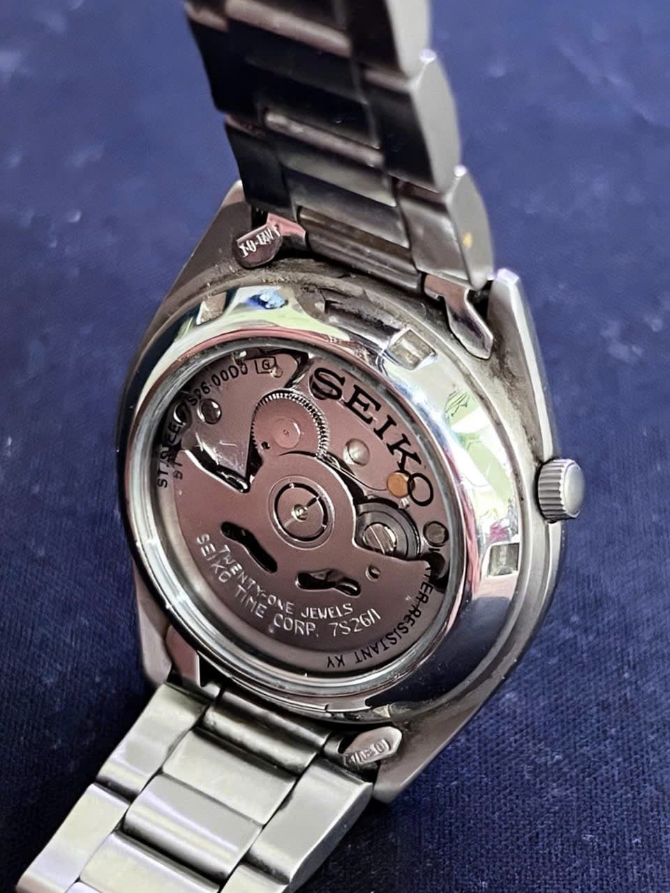 Đồng hồ Seiko 5 Automatic Field Watch (bản Japan Made, mặt xanh quân đội).