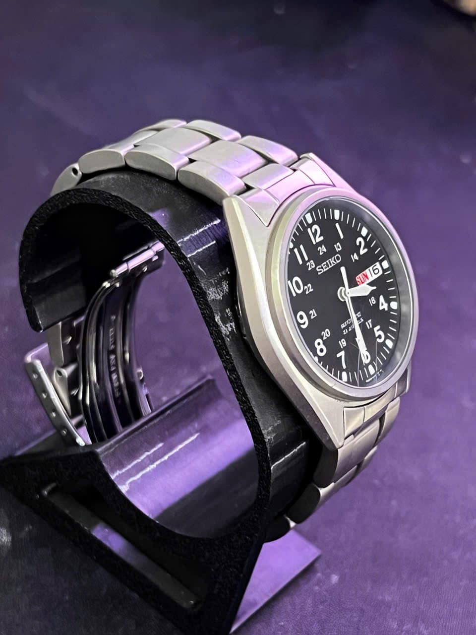 Đồng hồ Seiko 5 Automatic Field Watch (bản Japan Made, mặt xanh quân đội).