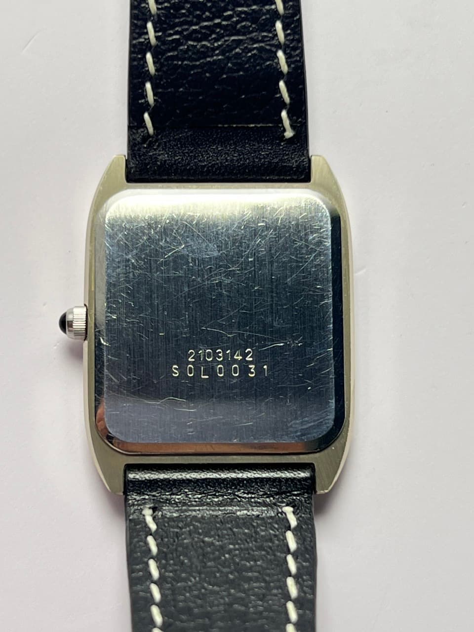 Đồng hồ Waltham máy pin chính hãng thụy sĩ, mặt đen, phong cách vintage, độ mới cao