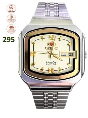 Đồng hồ Orient Crystal 21 Jewels Day-Date, thập niên 1970s-1980s