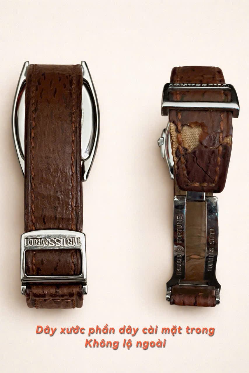 Đồng hồ nam Trussardi quartz Italy, độ mới cao, hàng chính hãng
