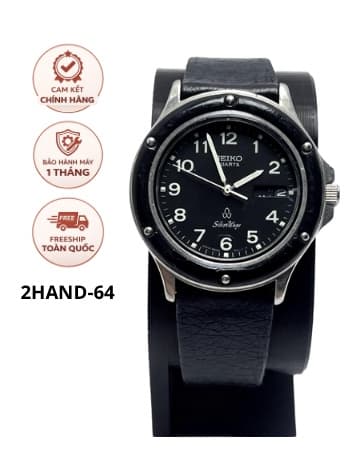 Đồng hồ Seiko Quartz vintage, máy nhật bền, phong cách cổ kiển, kiếng xước nhẹ
