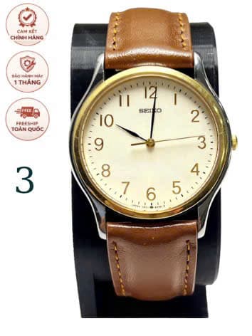 Đồng hồ Seiko máy pin, mặt số học trò, độ mới cao, chính hãng nhật bản