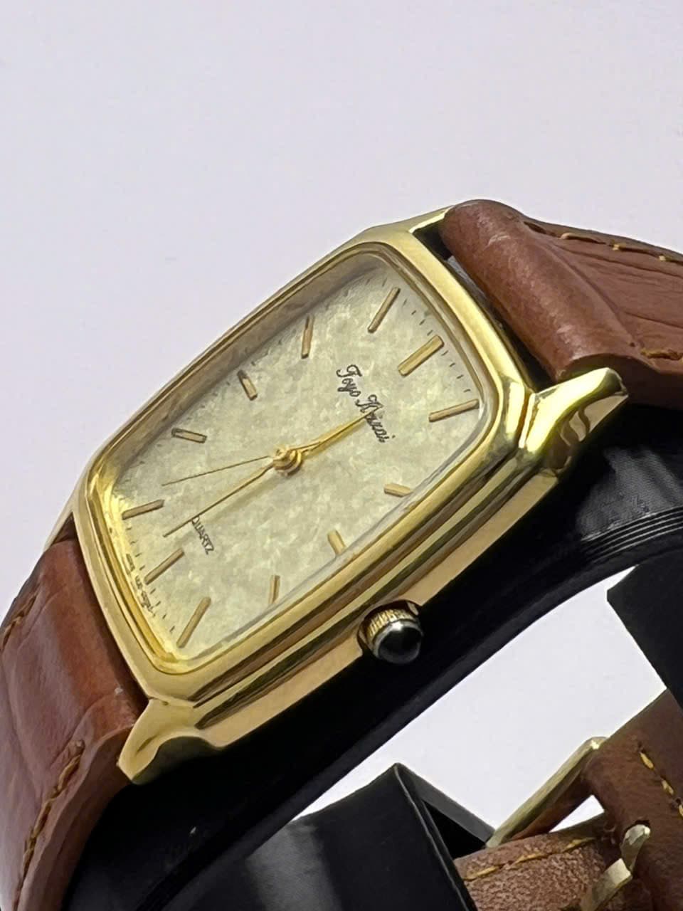 Đồng hồ Citizen máy pin vintage nhật bản, đồng hồ chữ nhật mỏng nhẹ, phong cách cổ điển
