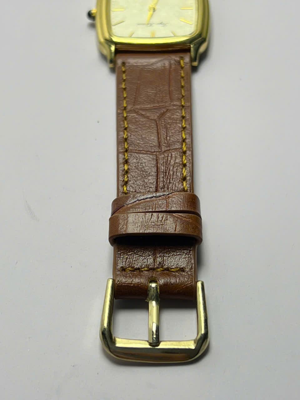 Đồng hồ Citizen máy pin vintage nhật bản, đồng hồ chữ nhật mỏng nhẹ, phong cách cổ điển