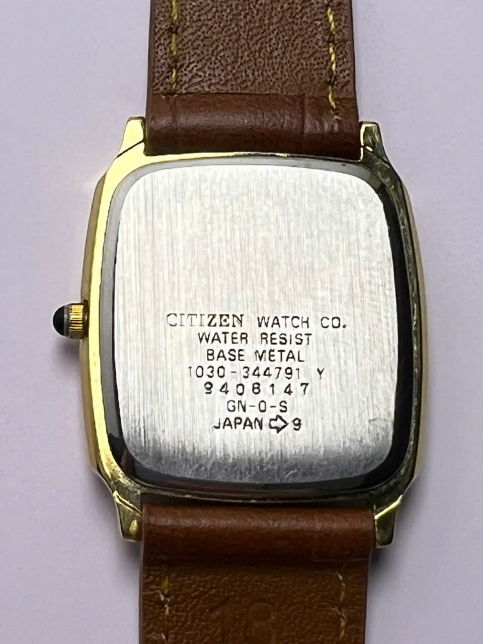 Đồng hồ Citizen máy pin vintage nhật bản, đồng hồ chữ nhật mỏng nhẹ, phong cách cổ điển