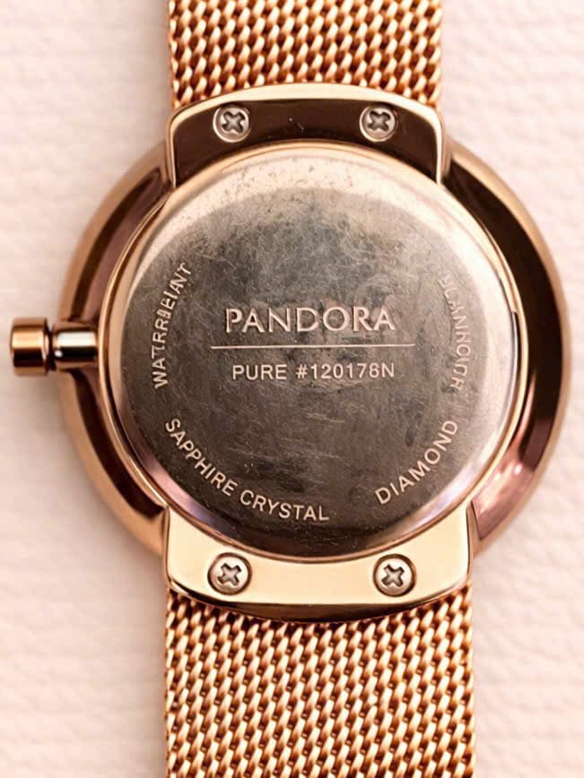 Đồng hồ nữ Pandora Pure máy pin chính hãng thụy sĩ, vỏ thép không rỉ mạ vàng
