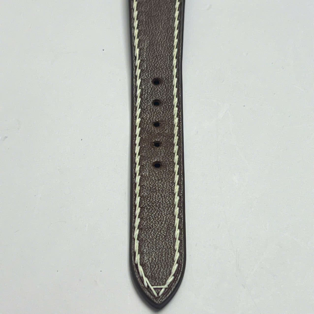 Đồng hồ nam dây da Seiko Quartz 1980s, mặt bát giác cổ điển, chính hãng nhật bản, mặt vàng vintage sang trọng