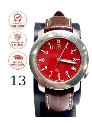 Đồng hồ nam Victorinox chính hãng thụy sĩ, thiết kế tối giản kiểu quân đội, độ bền cao