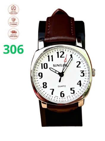 Đồng hồ nam SUNFLAME Quartz với phong cách đồng hồ phi công