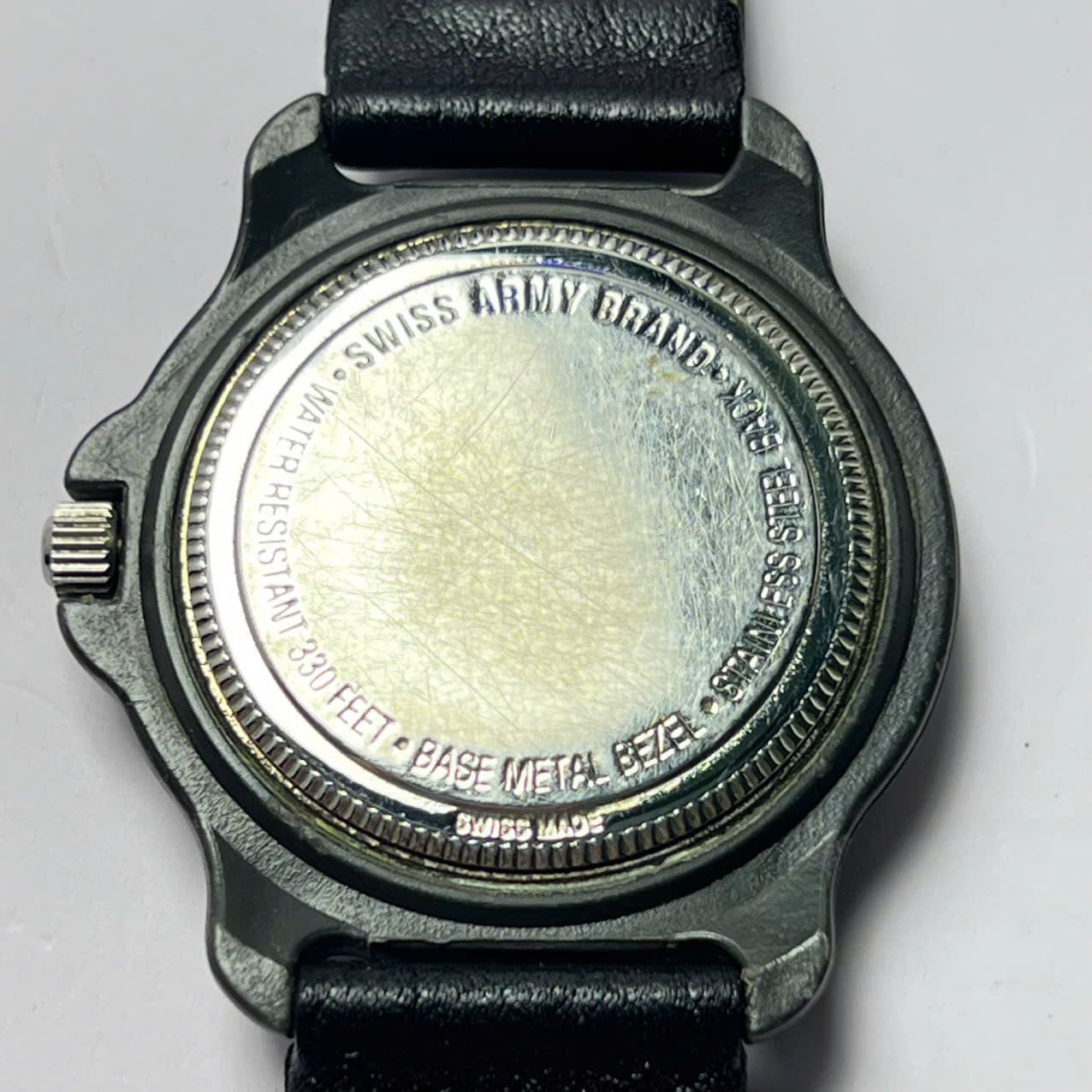 Đồng hồ nam dây da Armi Field Watch mặt trắng quân đội, đồng hồ nam vintage
