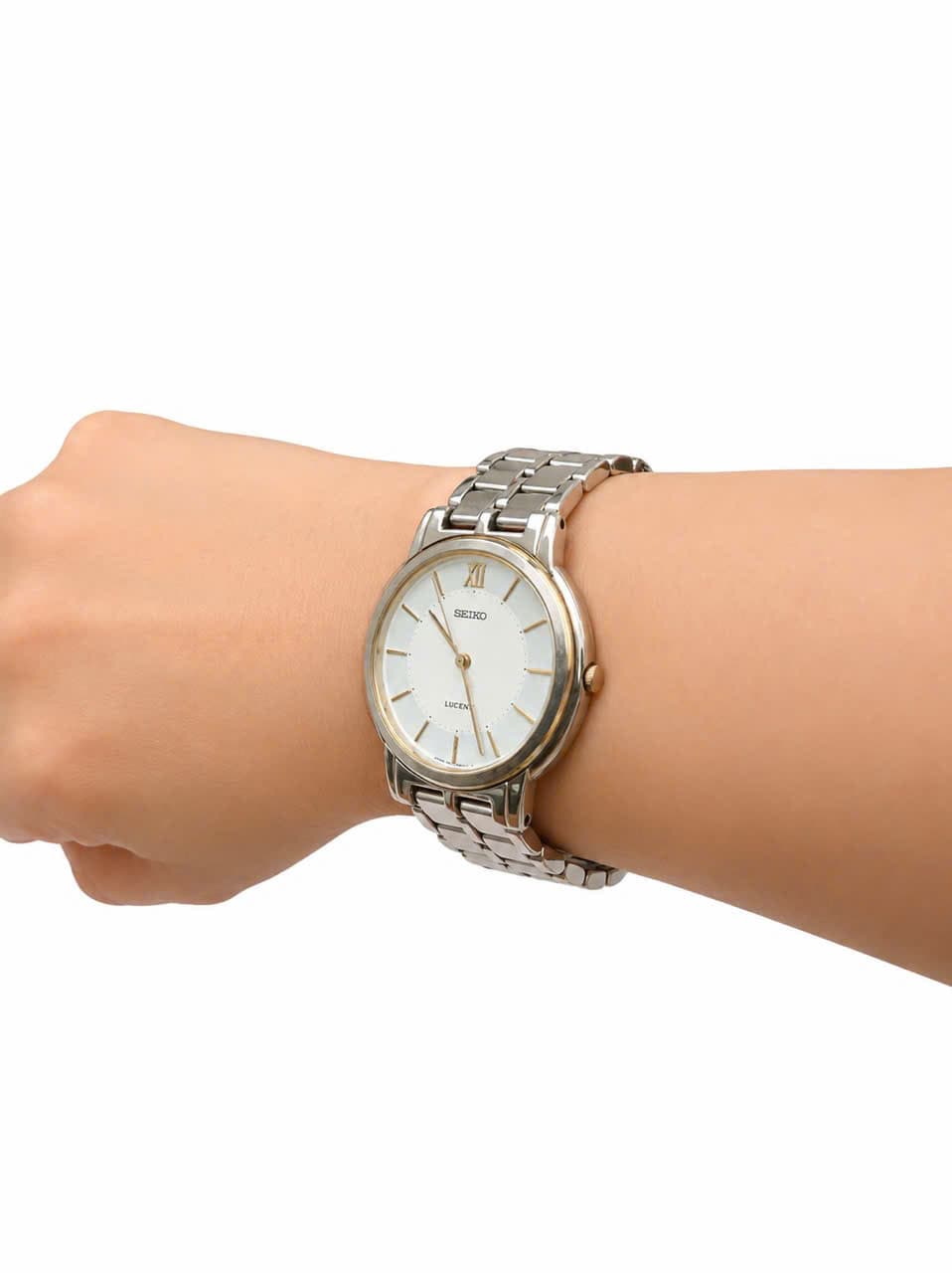 Đồng hồ Seiko Quartz japan dây thép siêu mỏng, dây ngắn vừa tay nhỏ hơn 18 mm