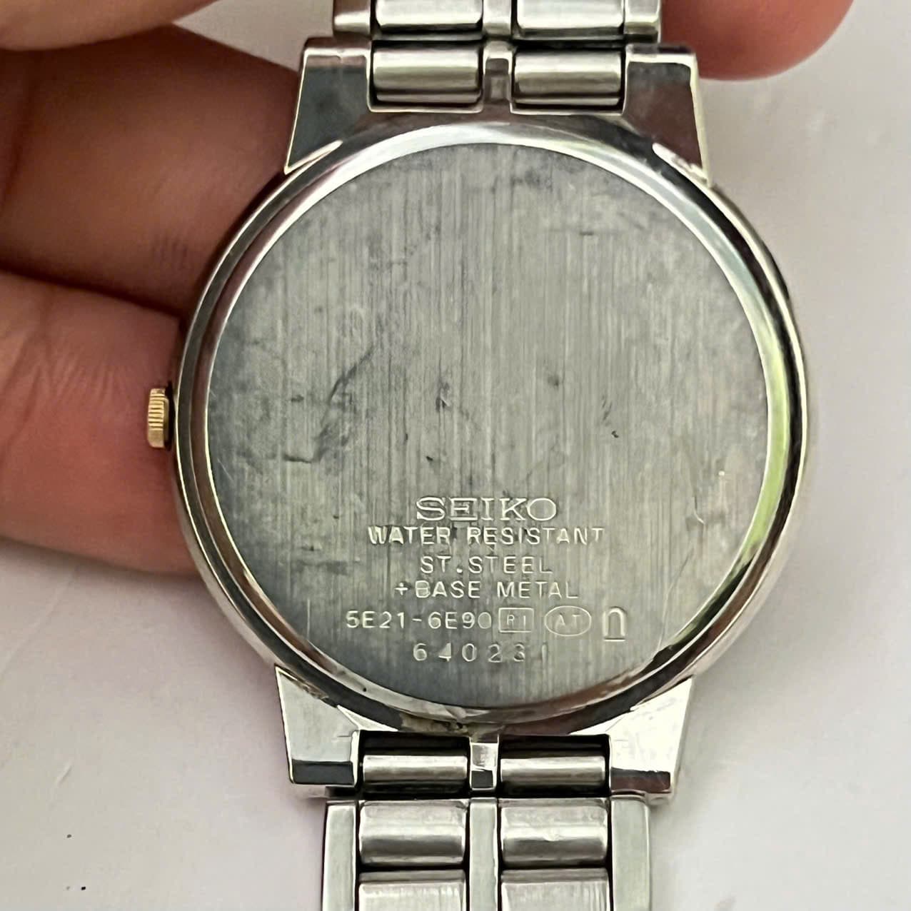 Đồng hồ Seiko Quartz japan dây thép siêu mỏng, dây ngắn vừa tay nhỏ hơn 18 mm