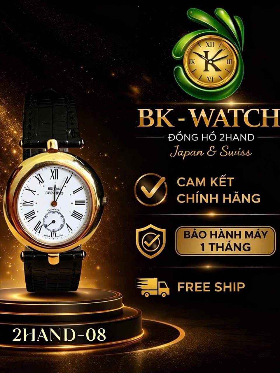 Đồng hồ nữ Brooks Brothers máy thụy, phong cách cổ điển, bảo hành máy