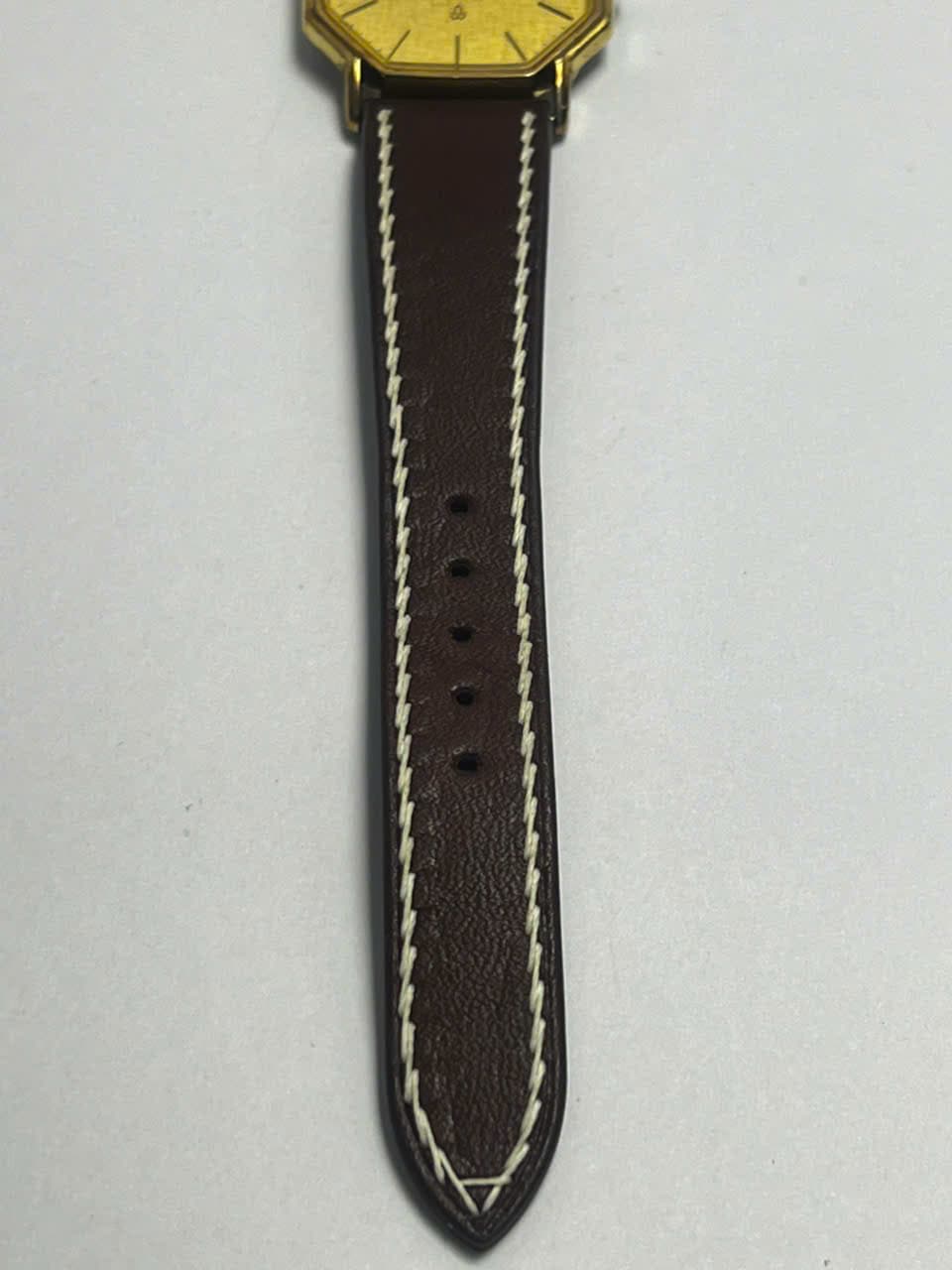 Đồng hồ Seiko bát giác quartz vintage mạ vàng, dáng bát giác cổ điển, máy nhật siêu bền