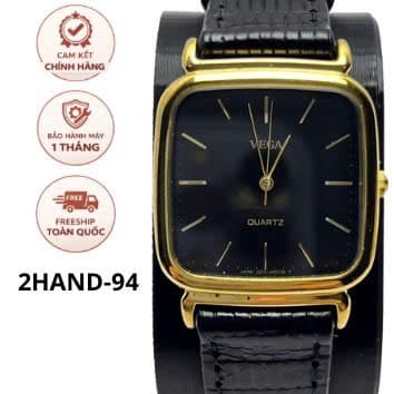 Đồng hồ nam Seiko tank quartz vuông cổ điển, chính hãng nhật, độ mới cao
