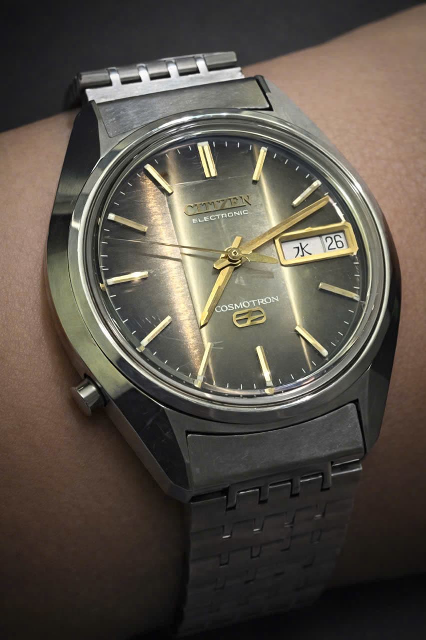 Đồng hồ nam Citizen Electronic vintage nhật, bảo hành máy 1 tháng