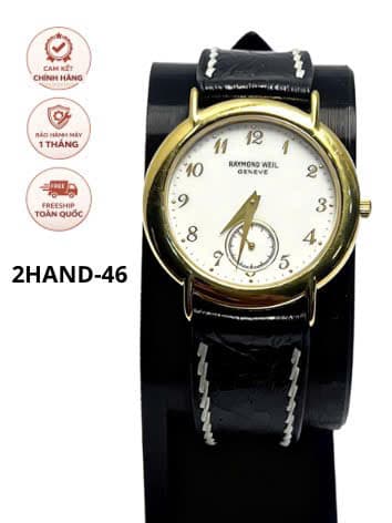 Đồng hồ Raymond Weil Geneve Swiss mạ vàng 18k, đồng hồ chính hãng, độ mới cao, bảo hành máy
