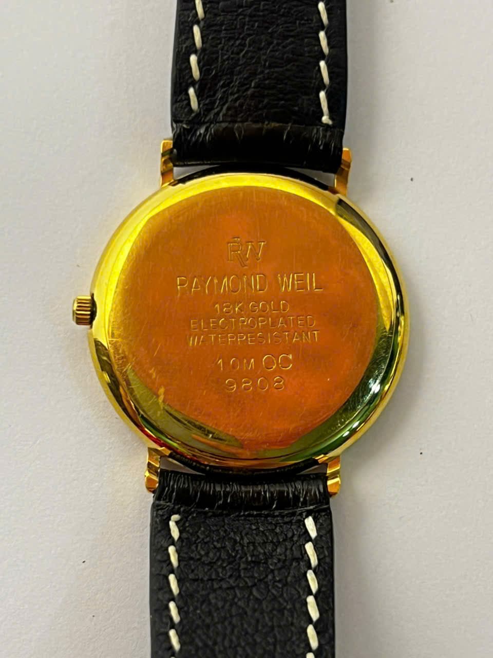 Đồng hồ Raymond Weil Geneve Swiss mạ vàng 18k, đồng hồ chính hãng, độ mới cao, bảo hành máy