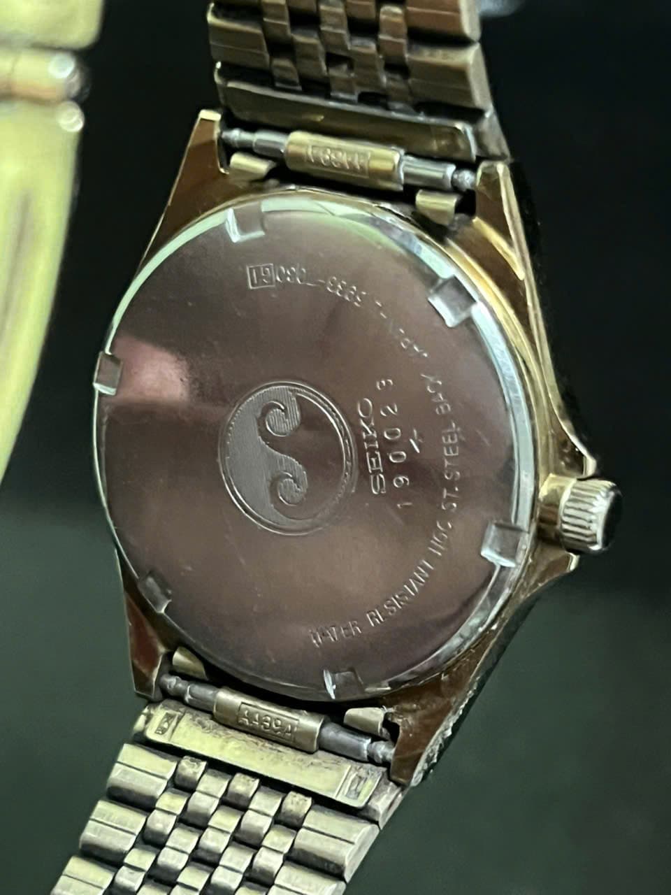 Đồng hồ Seiko Silver Wave, cọc nổi mạ vàng,phong cách thập niên 1980, độ mới cao