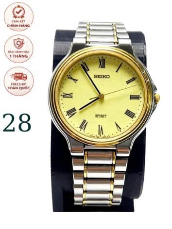 Đồng hồ Seiko Spiris vintage chính hãng nhật bản demi vàng mặt la mã, đồng hồ 2hand độ mới cao