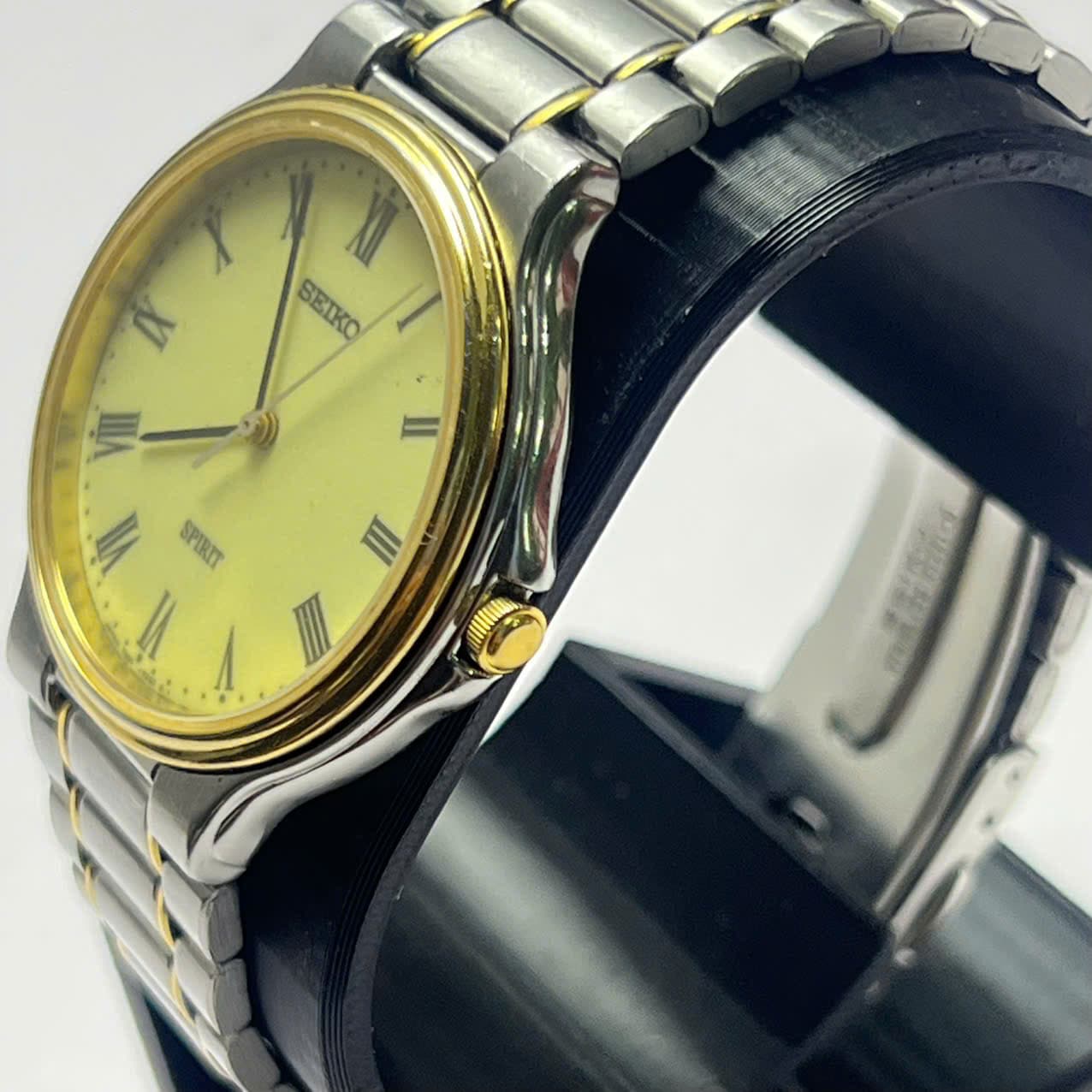 Đồng hồ Seiko Spiris vintage chính hãng nhật bản demi vàng mặt la mã, đồng hồ 2hand độ mới cao