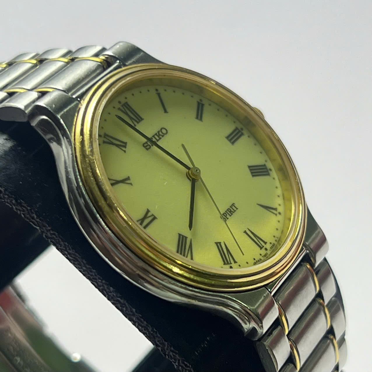 Đồng hồ Seiko Spiris vintage chính hãng nhật bản demi vàng mặt la mã, đồng hồ 2hand độ mới cao