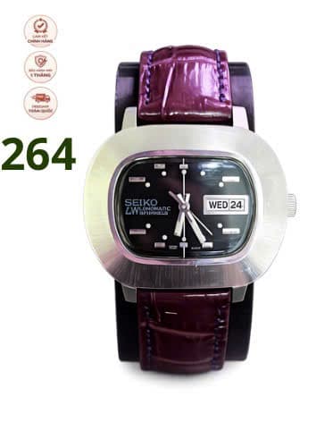 Đồng hồ Seiko LM (Lord Matic) Automatic, lên cót tay, 25 Jewels. Oval TV Screen đặc trưng của thập niên 1970